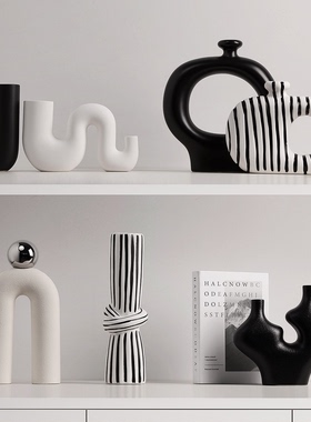 忠歌意式极简陶瓷摆件高级感