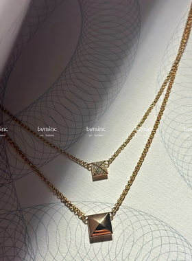 bvminc 养马人的快乐 双层方块项链 OT扣