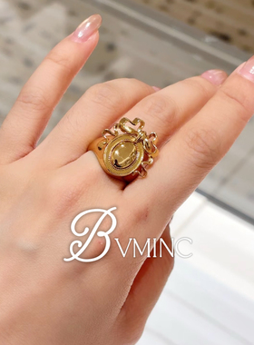 bvminc 26新款，复古蝴蝶结戒指，耳钉，项链
