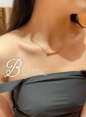 bvminc 微笑笑脸弹簧项链