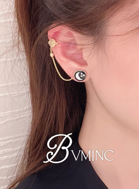 bvminc 周也同款 日月星辰 耳骨夹耳环（需要耳洞）