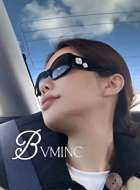 bvminc 侧边山茶花墨镜 中古款太阳眼镜