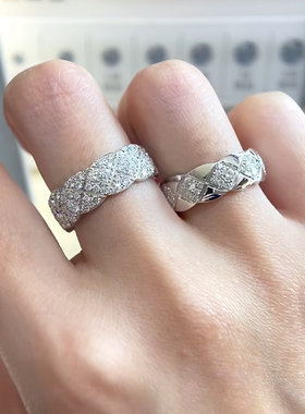 bvminc coco满钻菱格戒指 珠宝级