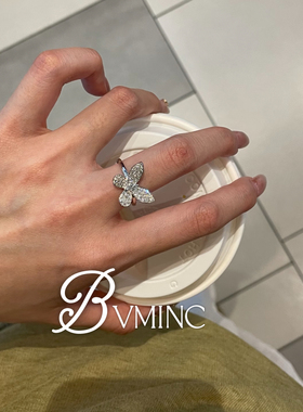 bvminc GF满钻蝴蝶戒指