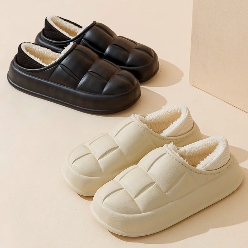 花瓣棉拖女新款秋冬季防水防滑毛绒室内居家包跟棉拖鞋保暖可外穿,淘宝优惠券,粉丝福利购,淘宝优惠卷