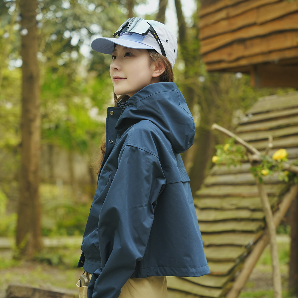 outdoor products 2025秋冬新款梭织外套女户外防泼水透湿短外套,淘宝优惠券,粉丝福利购,淘宝优惠卷