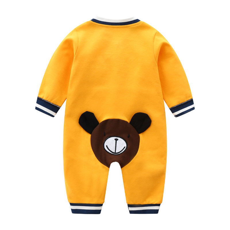 2件婴儿衣服满月红色春秋连体衣 溜溜果连身衣/爬服/哈衣