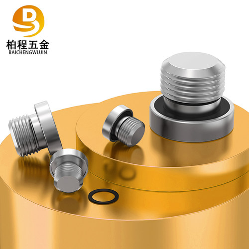 ED镀锌内六角堵头管堵油塞螺堵螺塞丝堵闷头G1/8G1/4G3/8G3/4M8 - 图0