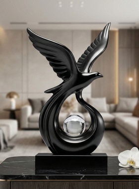 现代简约飞鸟造型装饰摆件