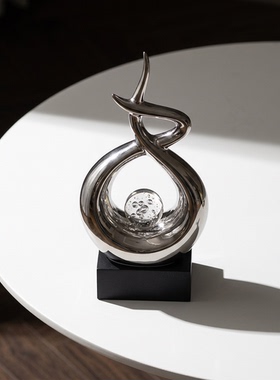 轻奢现代抽象几何金属摆件