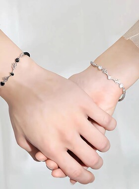 一鹿有你情侣手链男女ins小众