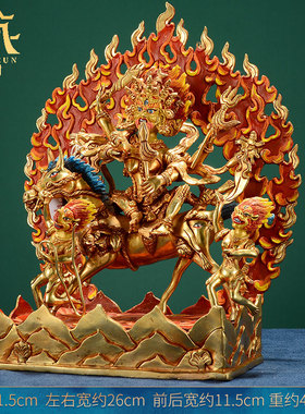 尼泊尔铜像藏村桌面摆件