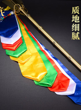 藏铜带底座藏式客厅财神箭摆件