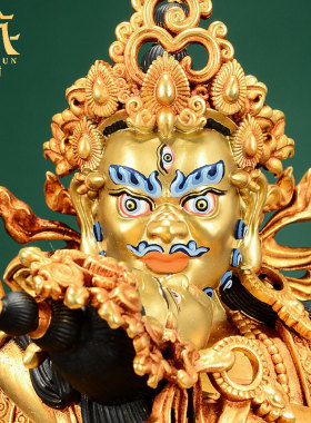 藏村铜全鎏金室内装饰摆件