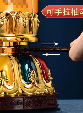 藏村家用电动转轮金桶摆件