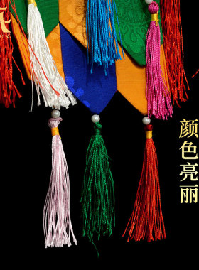 藏村民族风布艺装饰挂幡圆筒幡