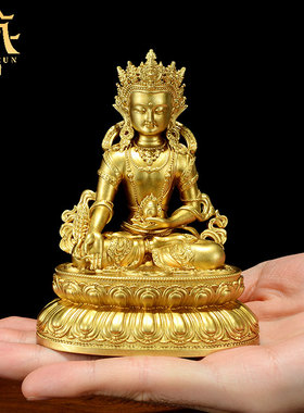 藏村家用装饰铜铸桌面摆件铜像