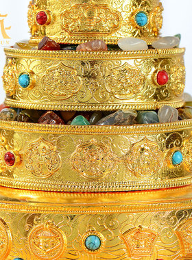 客厅家用曼扎盘曼茶罗修盘摆件