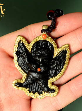 藏村外铜内铁吊坠复古男女通用