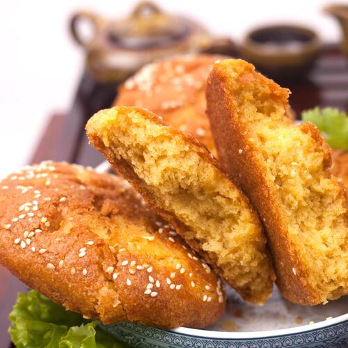 红脸酥香酥红糖焙子胡麻油丰镇月饼营养早餐红糖饼糕点锅盔烧饼子 - 图2