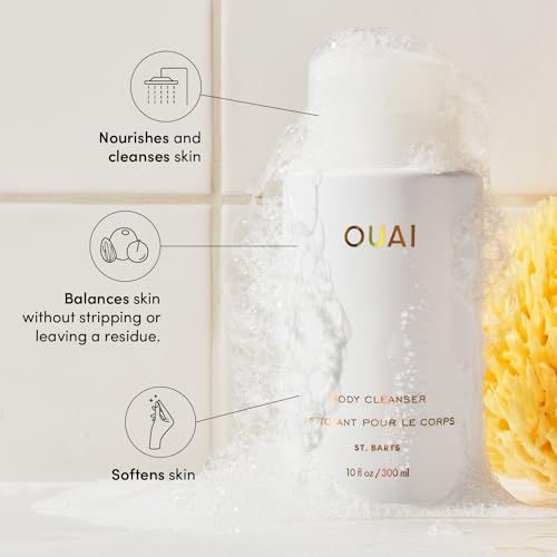 OUAI Body Cleanser St. Barts- Foaming Body Wash with Jojob-图0