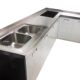 Beijing stainless steel cabinet countertop customization factory direct operation