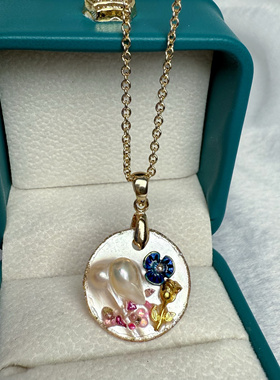 巴洛克项链女百搭高级感复古强光原创设计吊坠