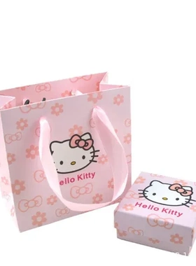 包装合儿童卡通包装盒KT猫现货饰品原装可爱套装粉色首饰高档