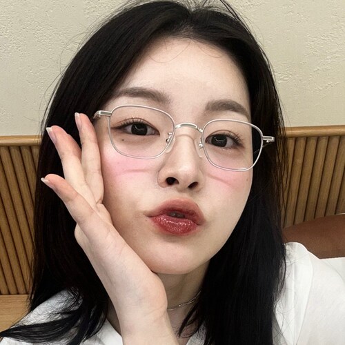 8克韩国进口高度近视眼镜框女小框超轻纯钛小瞳距男镜架马修MW599 - 图3