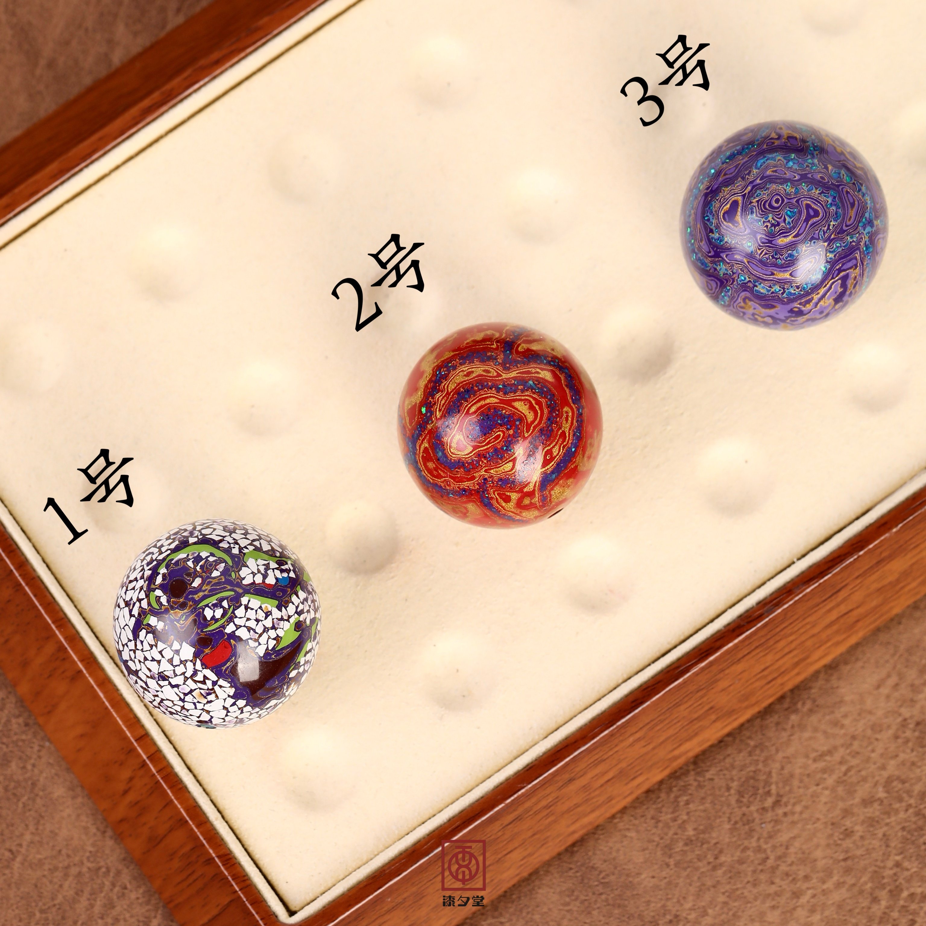 非遗匠心工艺大漆珠单珠散珠手串漆器中国风手工艺品30mm圆珠DIY,淘宝优惠券,粉丝福利购,淘宝优惠卷