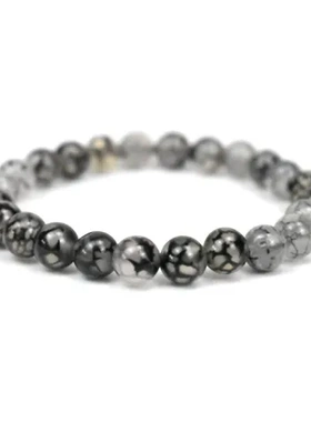 8mm速卖通亚马逊天然串珠手链时尚简约男女款爆款红松石自然