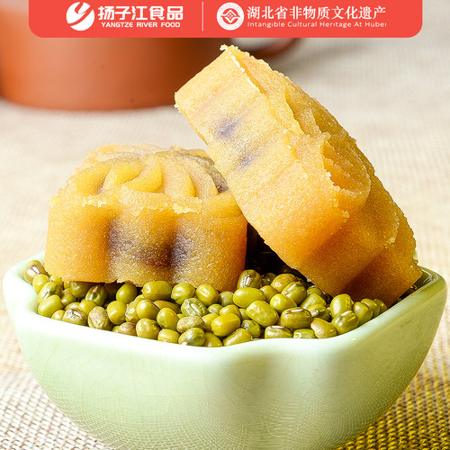扬子江绿豆糕传统手工红豆馅中式小点心湖北武汉特产零食休闲糕点 - 图2