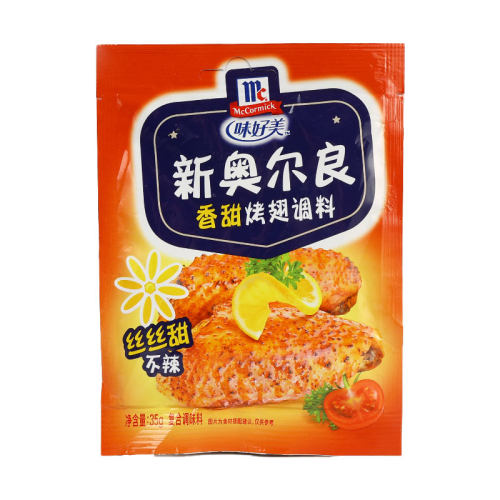 味好美新奥尔良香甜烤翅调料35g家用炸鸡翅烧烤调味料鸡排腌制料 - 图3