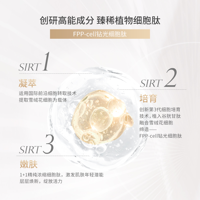 法伯丽雪钻系列紧致淡纹护肤品套装弹润透嫩精华面霜（中样）