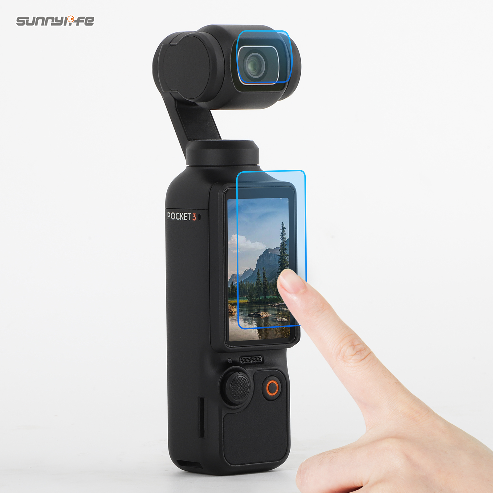 Sunnylife OSMO POCKET 3钢化膜配件保护膜镜头屏幕高清防爆贴膜 - 图2