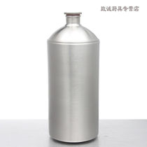 Stainless steel white pot factory barrel cellar Tibetan high concentration white 304 white steel bottle 2L)