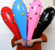 PVC Inflatable Musical Instrument Props Emulated Guitar Microphone Sax Electronic Organ Radio Trumpet Drummer Wolf Tooth Stick