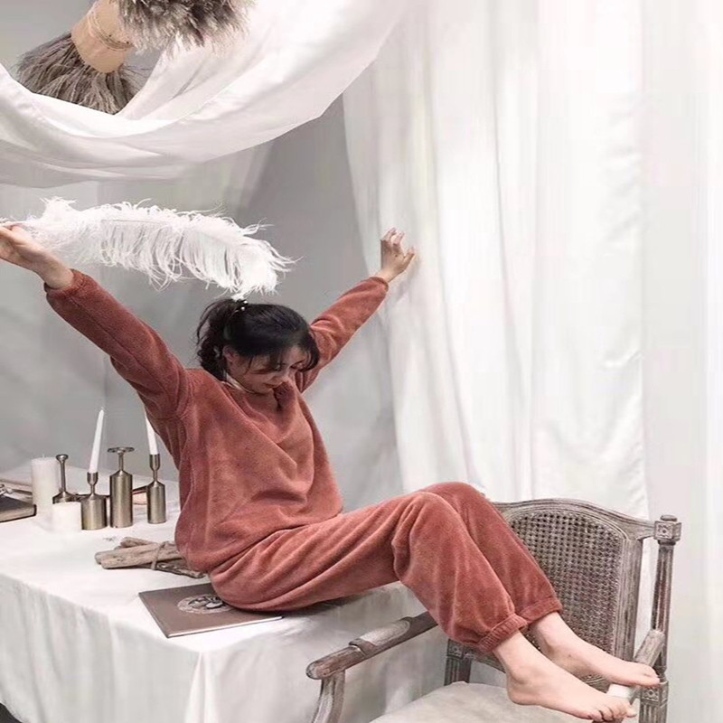 券后39.9元花雀鸟珊瑚绒暖暖套装