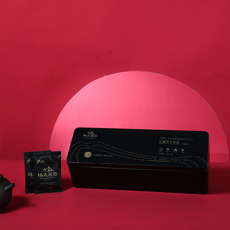四川特产环太苦荞高寒全胚芽态216g礼盒黑苦荞茶大凉山茶叶伴手礼