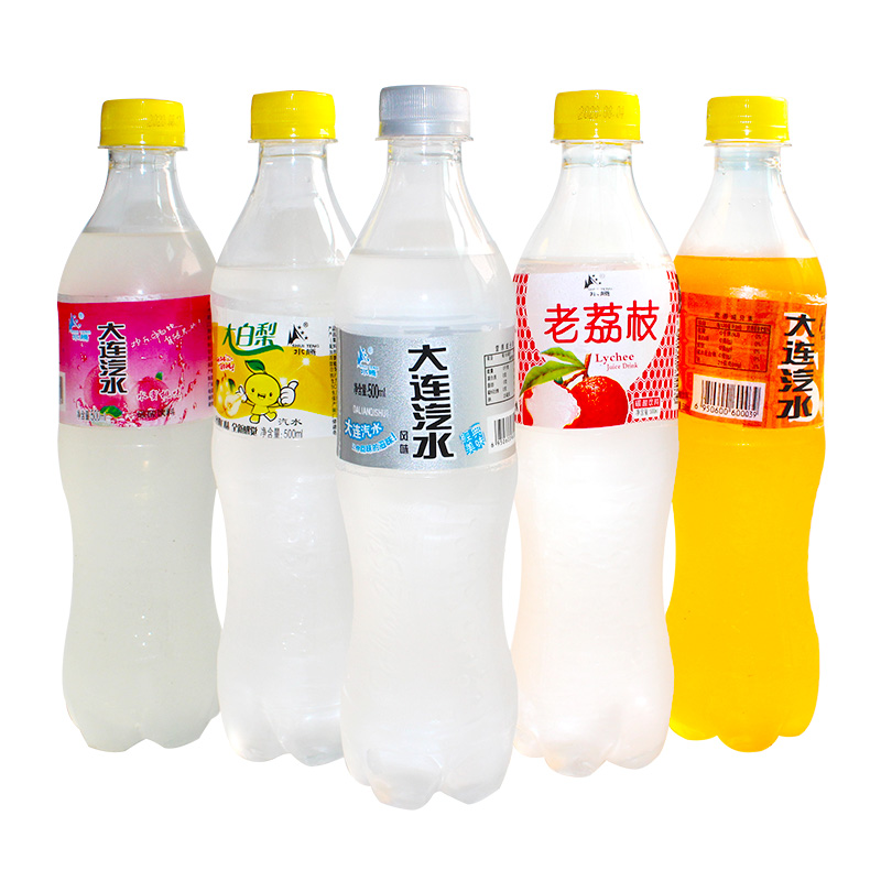 500ml*10瓶大连汽水怀旧汽水80老汽水老饮料荔枝橘子水蜜桃大白梨 - 图3