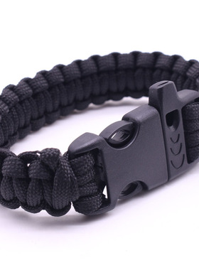 口哨伞绳手链编织七芯伞绳求生逃生急救户外手绳手链 爆款