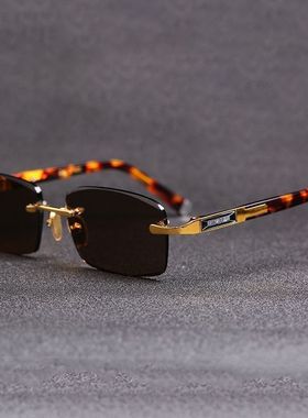 Y255水晶眼镜男仿水晶高档框原石太阳镜清凉护目男士石头镜爆