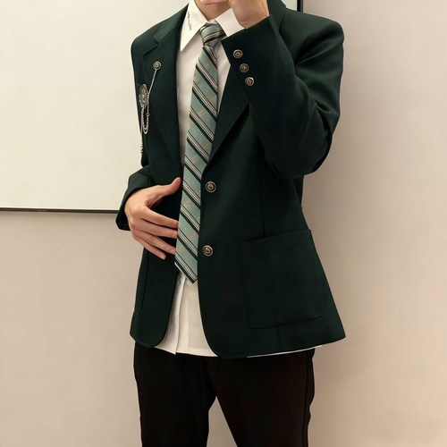 今治图南馆原创日系学院风多色色两粒扣DK西装制服套装校供感正版 - 图3