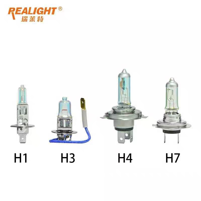 汽车12v货车24v前大灯超亮卤素疝气远光近光灯泡h1h3h7h4原车改装 - 图2