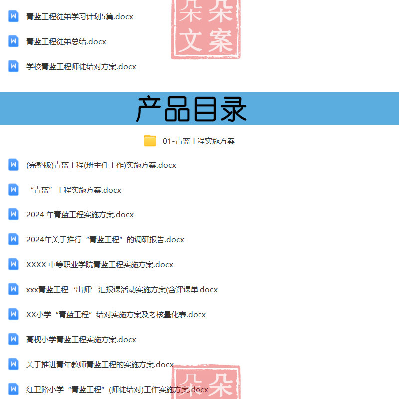 小学青蓝工程实施方案师傅徒弟师徒结对计划总结工作记录手册协议