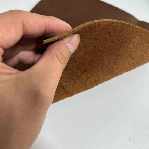 整张进口硬挺头层油蜡变色疯马皮牛皮皮料真皮面料刀鞘手工diy2mm - 图0