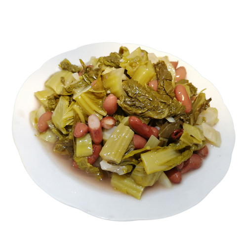 正宗贵州特产酸菜豆米农家自制无盐毕节酸菜火锅青菜酸汤2斤 包邮 - 图3