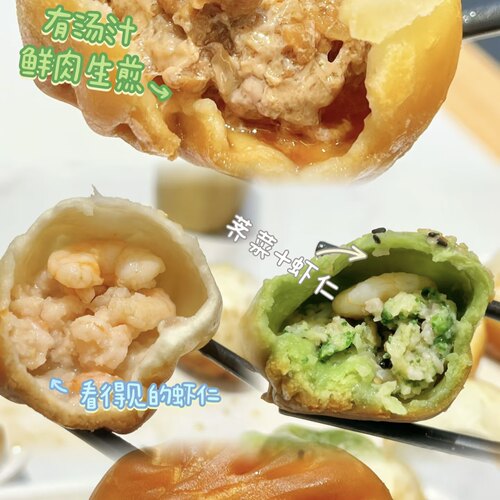 苏州特色鑫震源烧麦纸皮烧麦特色水煎包龙虾煎包芝士烧麦早餐速食 - 图0