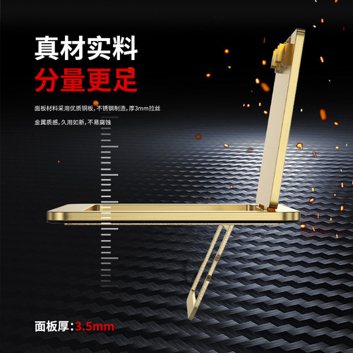 欧驰电工不锈钢地插防水防尘银色隐藏开启式五孔网络电话地插座盒 - 图0