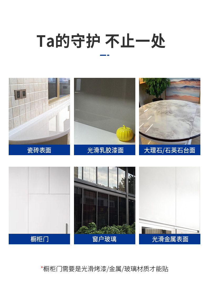 厨房台面保护膜灶台石英石大理石透明贴膜桌面耐高温防水防油贴纸